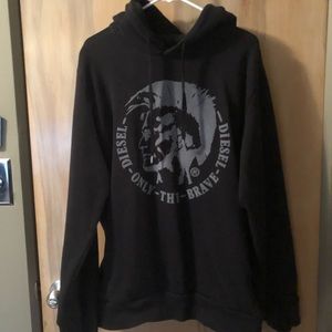 Diesel Industry Black Pullover Sweatshirt Sz XL